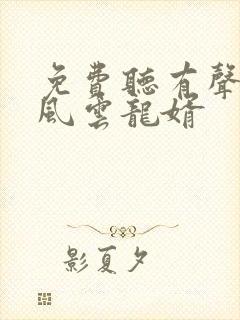 免费听有声小说风云龙婿