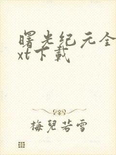 曙光纪元全本txt下载