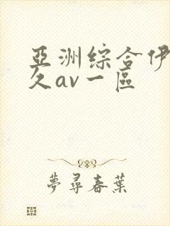 亚洲综合伊人久久av一区