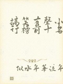 搞笑有声小说排行榜前十名封面