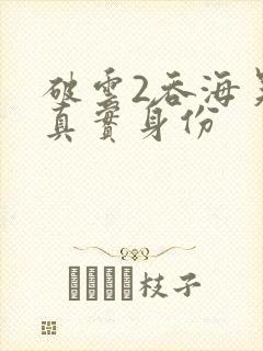 破云2吞海吴雩真实身份封面