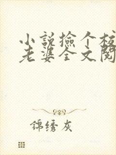 小说捡个校花做老婆全文阅读