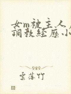 女m被主人虐玩调教经历小说