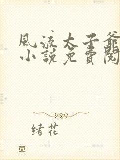 风流太子爷在线小说免费阅读