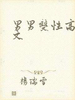 男男双性高h车文