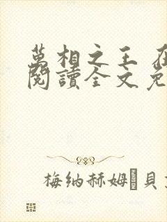万相之王 在线阅读全文免费封面