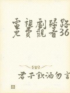 电视剧归路全集免费观看36集