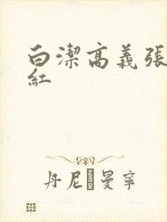 白洁高义张敏美红