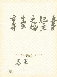 重生之肥妻大翻身军婚免费阅读