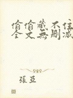 偷偷藏不住小说全文无删减免费阅读