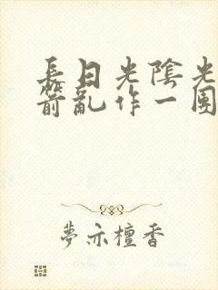 长日光阴光阴似箭乱作一团笔趣阁封面