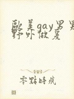 欧美gay男男野外做爰