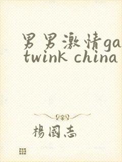 男男激情gay twink china