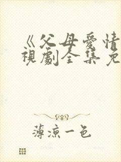 《父母爱情》电视剧全集免费观看