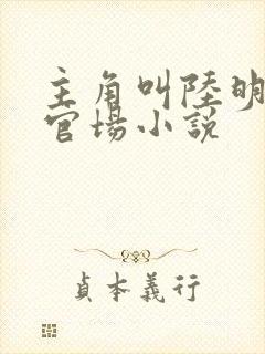 主角叫陆明远的官场小说