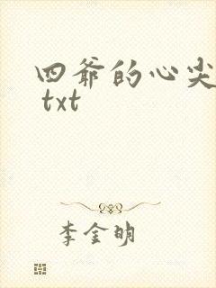 四爷的心尖宠妃 txt封面
