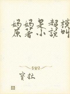 妈妈是超模妈妈原著小说叫什么名字封面