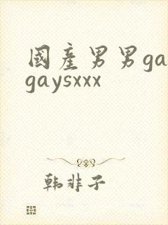 国产男男gaygaysxxx