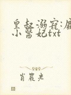 皇叔溺宠:废材小医妃txt封面