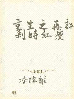 重生之再许芳华 刹时红瘦