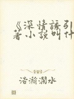 《深情诱引》原著小说叫什么名字