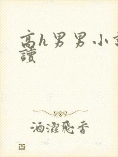 高h男男小说阅读封面