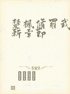 楚枫修罗武神全新章节