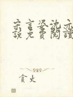 宋言姿沈亦驰小说免费阅读笔趣阁