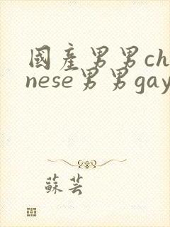 国产男男chinese男男gaygay网站封面