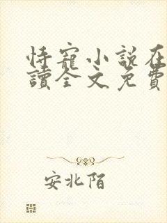 恃宠小说在线阅读全文免费