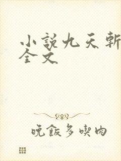 小说九天斩神诀全文