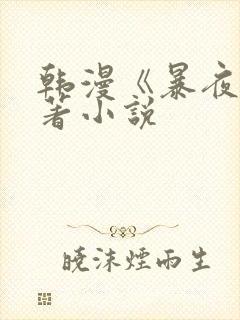 韩漫《暴夜》原著小说
