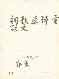 调教虐待重口小说文封面