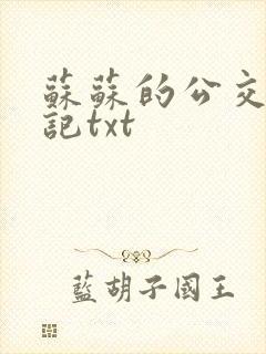 苏苏的公交车日记txt