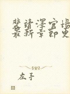 裴靖泽官场小说最新章节更新时间
