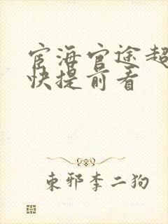 宦海官途超前超快提前看