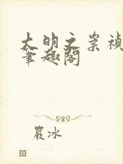 大明之崇祯大帝笔趣阁封面