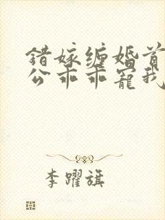 错嫁缠婚首富老公乖乖宠我