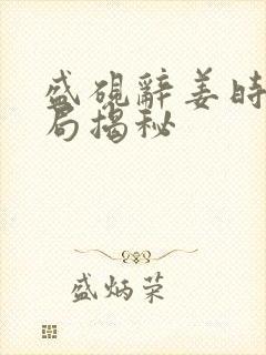 盛砚辞姜时宜结局揭秘