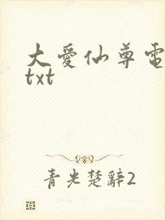 大爱仙尊电子书txt封面