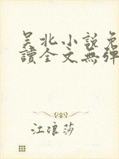 吴北小说免费阅读全文无弹窗