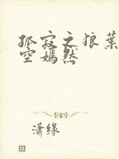 孤寂之狼叶凡司空嫣然