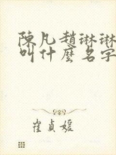 陈凡赵琳琳小说叫什么名字