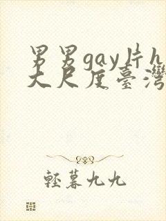 男男gay片h大尺度台湾封面