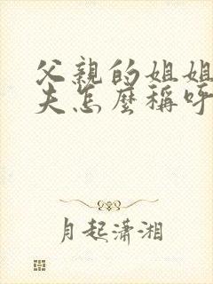 父亲的姐姐的丈夫怎么称呼