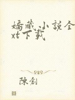 娇藏小说全文txt下载