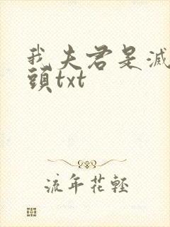 我夫君是灭世魔头txt封面