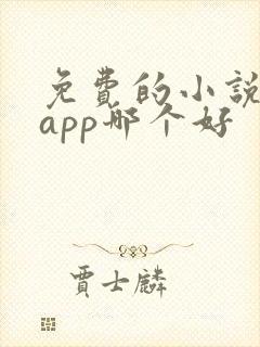 免费的小说阅读app哪个好