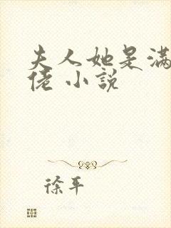 夫人她是满级大佬 小说封面