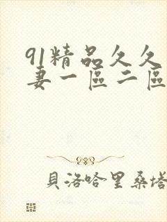 91精品久久人妻一区二区封面